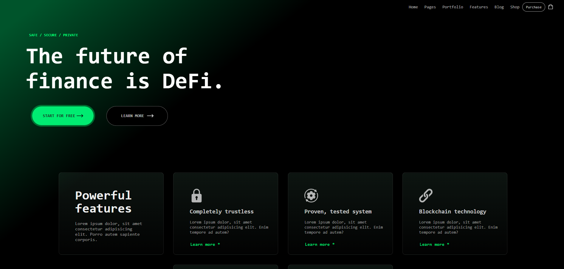 DeFi Website